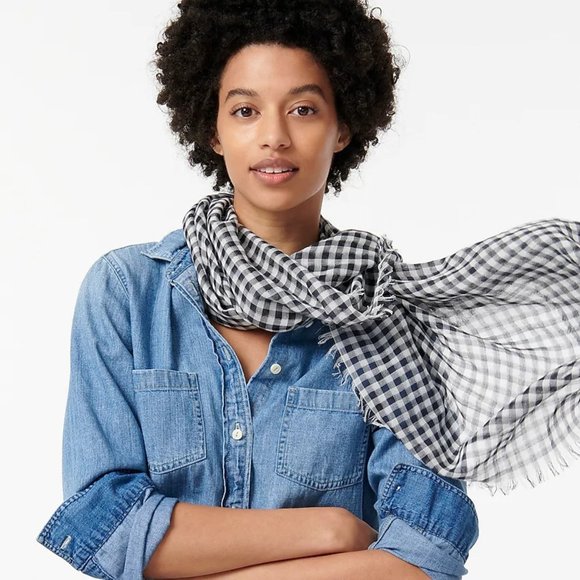 J. Crew Accessories - J.Crew Lightweight Organic Cotton Scarf